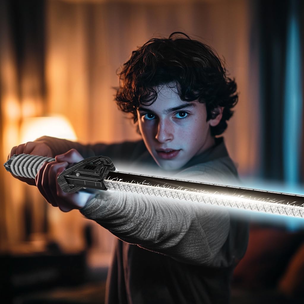 Mould King 10138 Lightsaber Building Toy, Darks Sword Glows Saber Dueling with Stand, Anime Cosplay Swords Building Set for Age 14+/Adults Collection