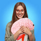 GIANT MICROBES Gigantic 17" Brain Organ Plush, Gift for Med Student, Gifts for Neurologist, Brain Surgery Recovery, TBI Awareness, Neurology Gifts