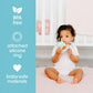 Pearhead Dinosaur Baby Teether, Silicone Teething Ring, BPA Free