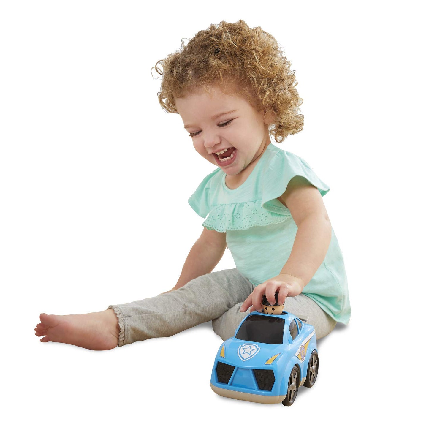 Kidoozie Press ‘n Zoom Police Car - Developmental Activity Toy for Toddlers Ages 12 Months and Older - Great for Fine Motor Skills and Visual
