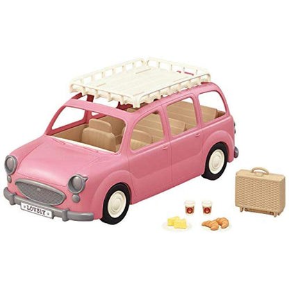 Calico Critters - Family Picnic Van - Family Vehicles - Kids Pretend Play Toy, Miniature Vehicle & Accessories Set, Ages 3+