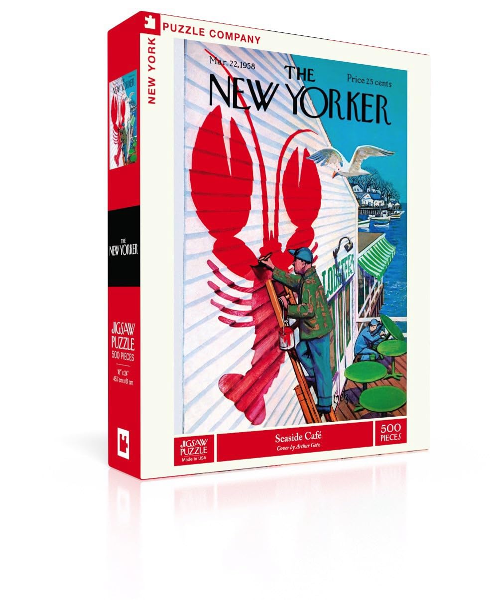 New York Puzzle Company - New Yorker Seaside Cafe - 500 Piece Jigsaw Puzzle