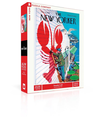 New York Puzzle Company - New Yorker Seaside Cafe - 500 Piece Jigsaw Puzzle