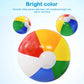 Lamnhin 16'' Beach Balls for Kids - 3 Pack Beach Ball Bulk Inflatable Pool Beach Balls Bulk Hawaiian Tropical Theme Party Decorations Favors Supplies