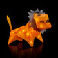 Creatto Luminous Lion & Serengeti Sidekicks Light-Up 3D Puzzle Kit | Includes Creatto Puzzle Pieces to Make Your Own Illuminated Craft Creations | DIY
