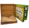 Tangram Wooden Puzzle Geometry Game, with 48 Silhouette Challenge Booklet