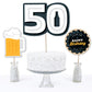 Big Dot of Happiness Cheers and Beers to 50 Years - 50th Birthday Party Centerpiece Sticks - Table Toppers - Set of 15