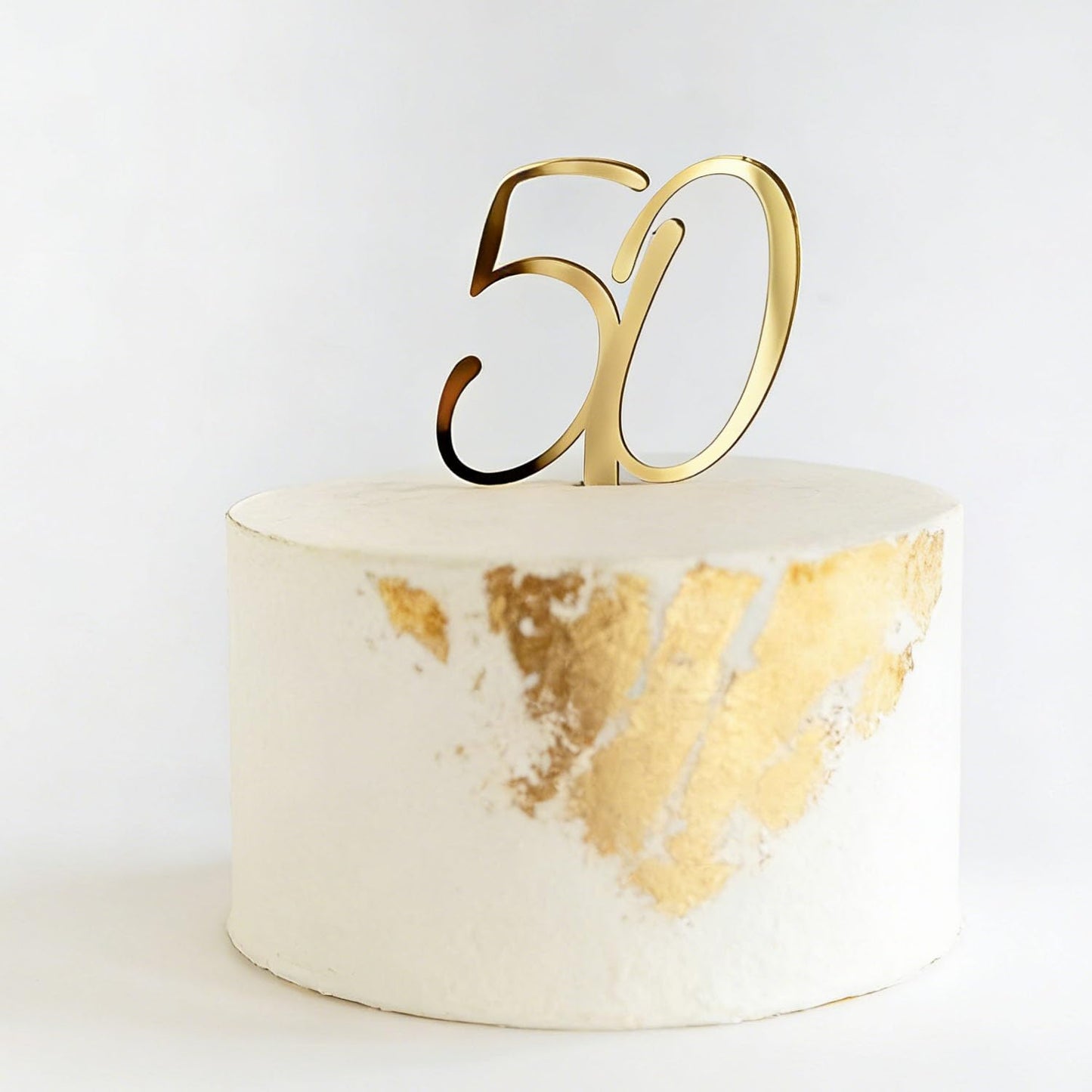 Happy 50th Birthday Cake Topper,Gold Number 50 Cake Decoration,50 Cake Topper,Fifty Cake Topper,50th Theme for Golden Wedding Birthday Anniversary