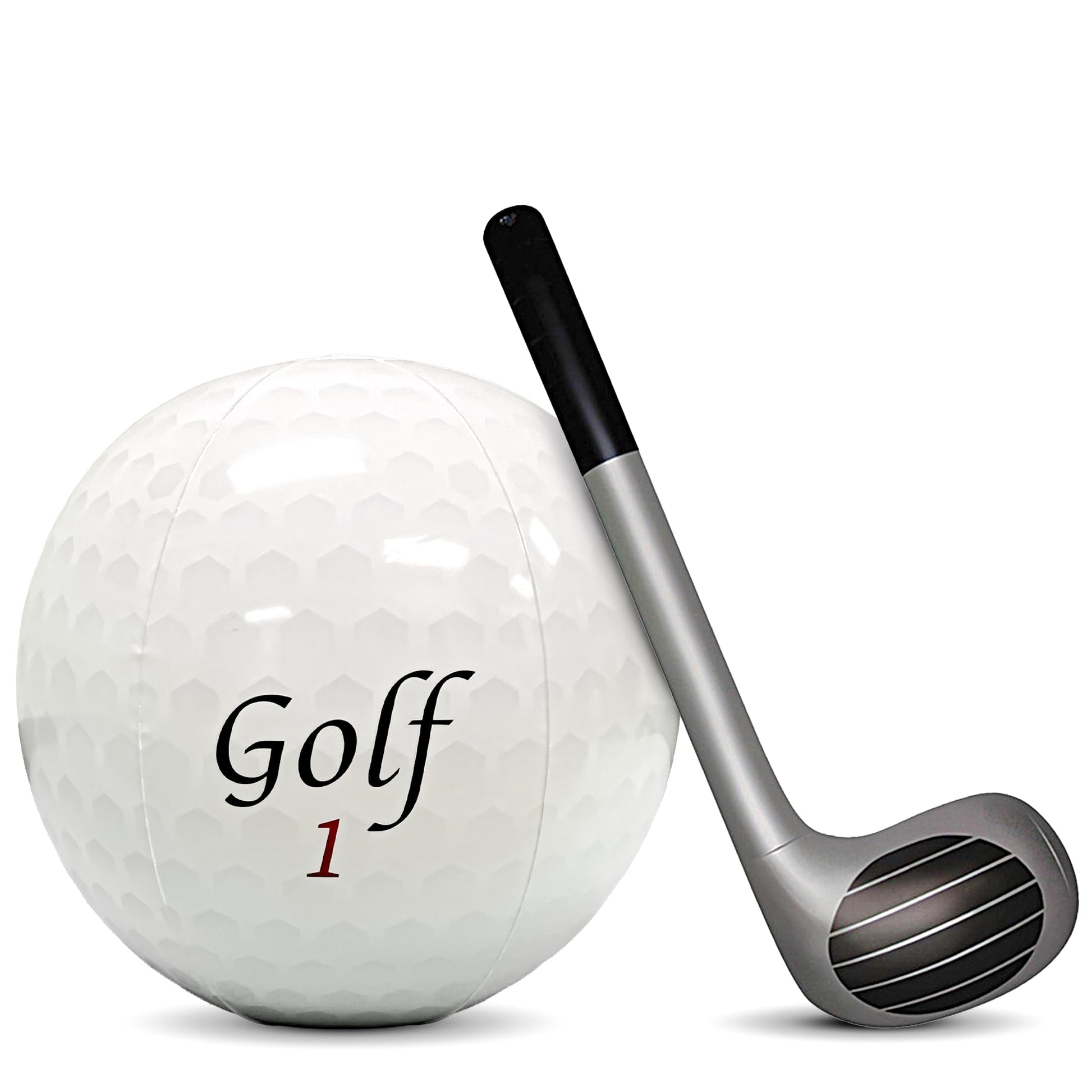 Vaulted Skulls & Co Inflatable Golf Ball | Golf Beach Balls | Golfing Gift Ball | Golfer Party Decorations | Golfing Pool Game Ball | Golfer Gag Gift