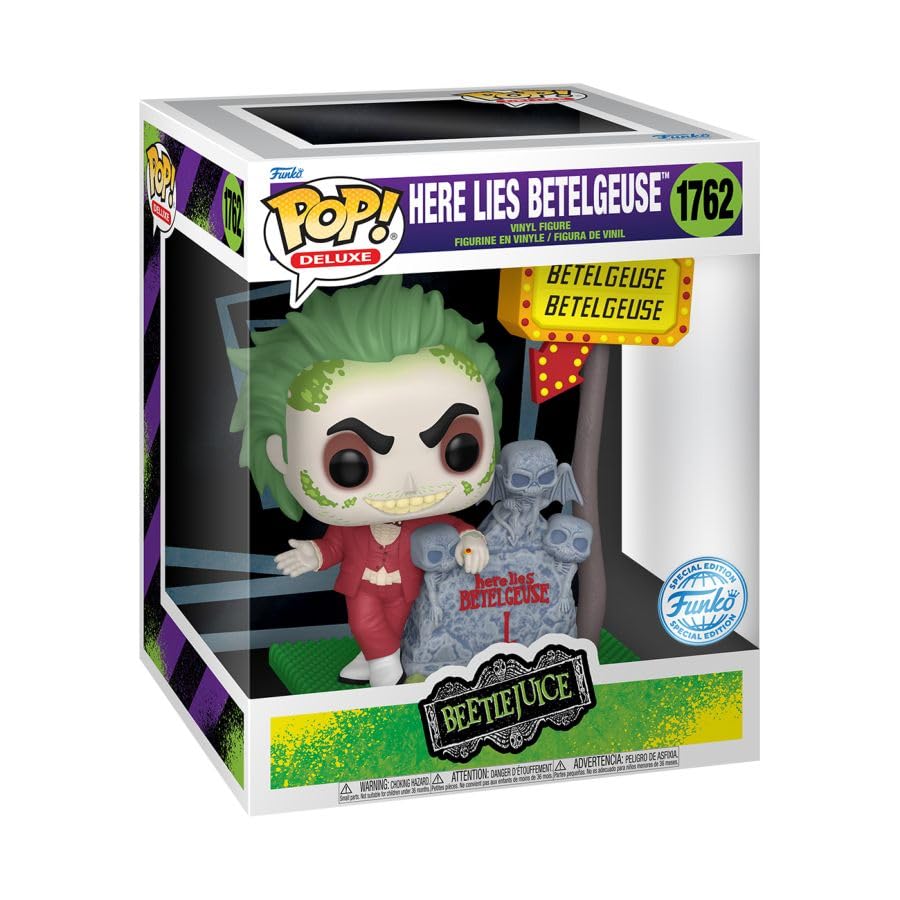 Funko Beetlejuice Beetlejuice - Here Lies Betelgeuse (Pop! Deluxe) Vinyl Figure 1762 None Pop! Multicoloured