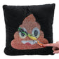 Fun Express 14" Rainbow Flipping Sequin Stuffed Poop Emoji Pillow