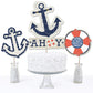 Big Dot of Happiness Ahoy - Nautical - Baby Shower or Birthday Party Centerpiece Sticks - Table Toppers - Set of 15
