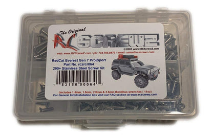 RCR064 - Redcat Racing Everest Gen 7/Pro Stainless Steel Screw Kit