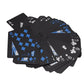 zeamas 1pc Waterproof Plastic Poker Playing Cards PET Table Games Halloween/Thanksgiving Day (Blue x Silver)