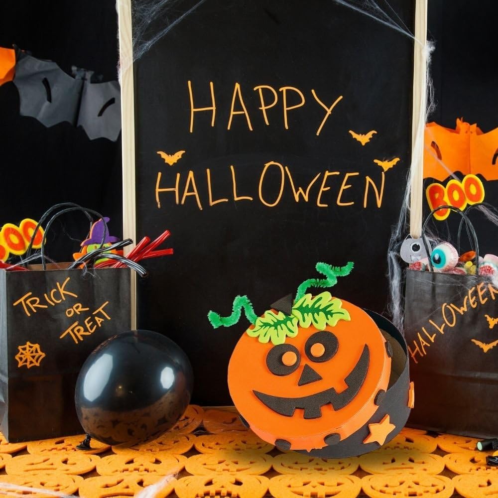 Halloween Pumpkin Boxes Craft Kit -12 - Crafts for Kids and Fun Home Activities