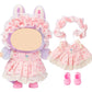 Keysse 3 Doll Clothes & Shoes Compatible with Labubu, No Doll