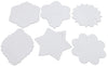 Roylco 3D Ornaments - Holiday DIY Craft Decorations, 30 Jumbo Fold-Up Cardstock Ornaments with Pre-Punched Holes for Coloring, Collage & Hanging