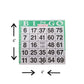 American Games 1on Bingo Paper (500 Sheets) (Green)