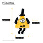 EIKOU Gravity Falls Bill Cipher Plush Keychain, Yellow Triangle Stuffed Doll with Top Hat, Soft Cartoon Backpack Charm for Kids, Birthday Halloween