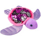 Rhode Island Novelty Sequinimals Sequin Sea Turtle Plush Stuffed Animal Reversible Sequins Hot Pink & Silver