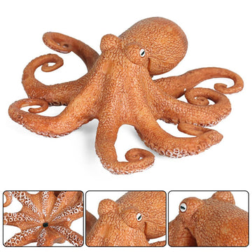 BLAPNK Realistic Ocean Octopus Model Toys, Simulated Sea Life Animals Figurine Collection Playset Sea Creature Science Educational Props(Octopus)