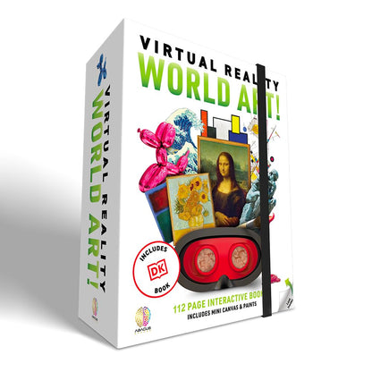 Abacus Brands Virtual Reality World Art! - Illustrated Interactive VR Book and STEM Learning Activity Set - for Ages 8 and Up
