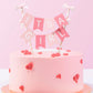 It Is a Girl Cake Topper - Gender Reveal Party Decoration, Pink It’ s a Girl Paper Straw CakeTopper, Baby Shower Cake Topper, BabyGirl Baby Shower