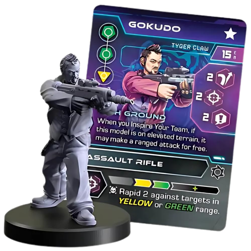 Monster Fight Club Cyberpunk Red, Combat Zone The Board Game Gangs Expansion: Neon Ghosts (Tyger Claw Gangers)