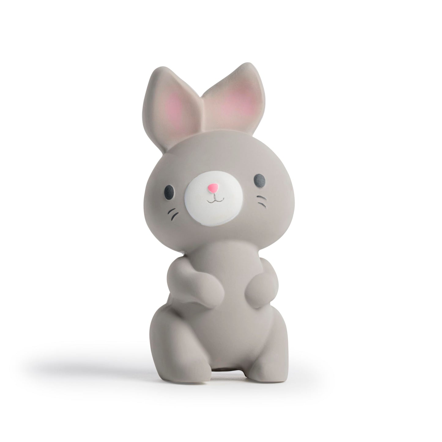 Sylvi Natural Rubber Baby Teether Toy, Rabbit Teething Toy for Sore Gums 0-6 Months, Soft Sensory Chew Toy Easy to Grasp for Infants 0+ Months, Gender