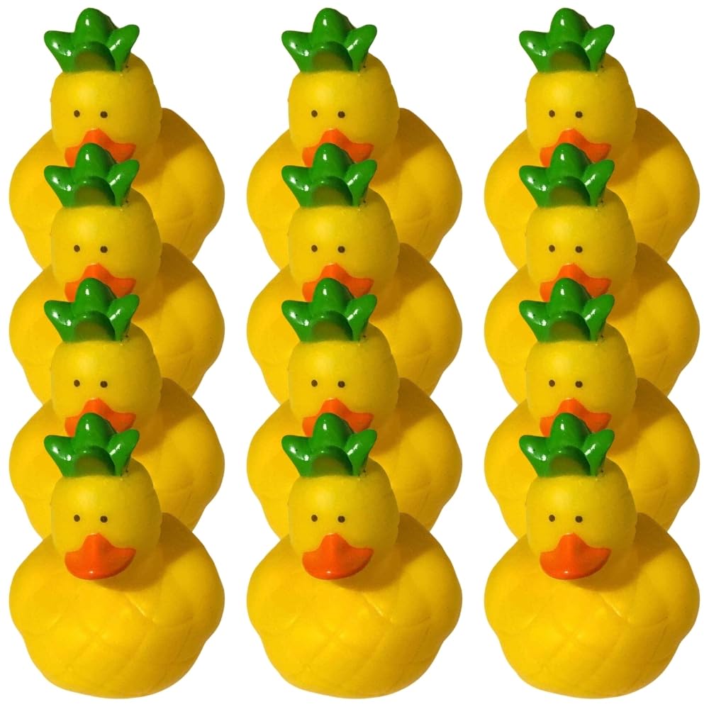 Fun Express Pineapple Duckies - Toys - 12 Pieces