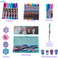 Innovative Designs Disney Frozen Creativity Fun Kids Art Set for Coloring, Painting, and Crafts