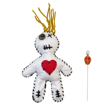 6.2" Handmade Peace & Harmony Poppet Voodoo Doll for Happy Couple/Marriage Communication/Protection/Halloween Decor (Dark Golden Blonde Hair)