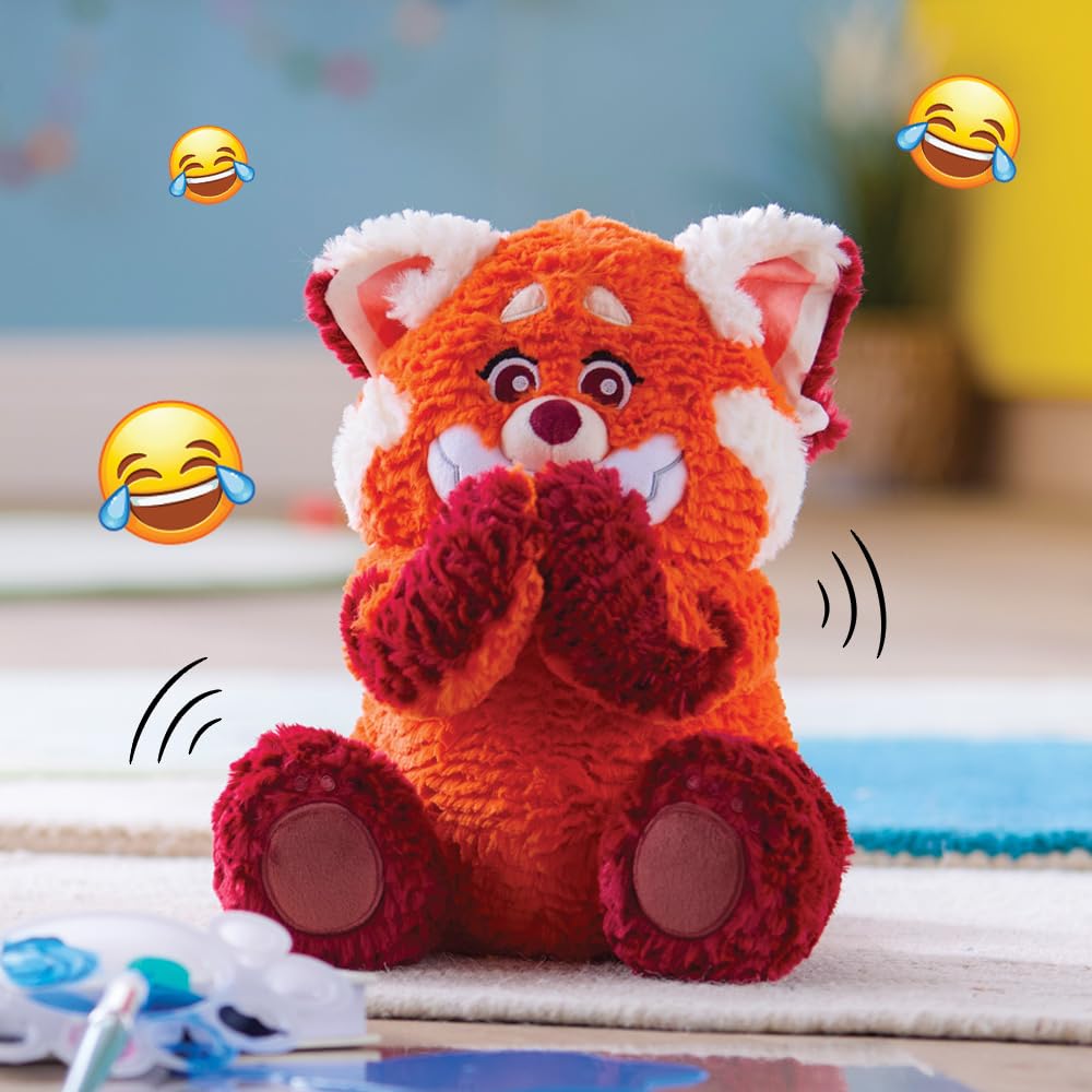 Disney Store Official Giggle and Wiggle Laughing Disney Plush Toy - Panda Mei Stuffed Animal with Laughing & Shaking Interactive Features - Cute