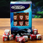 Renegade Heroscape: Revna Dice Pack | Contains 10 d6 & 1 d20 | Red & Cream Two-Toned Dice | Ages 14+