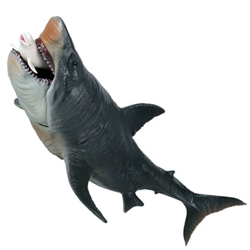 JOKFEICE Megalodon Shark Toy - Realistic Large Sea Creature Figurine, Early Educational Toys, Prehistoric Shark Cake Topper, Perfect for Kids Birthday