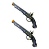 Assassin's Foam Cosplay Flintlock Pistol 2 Pcs Set 1:1 Scale Halloween Costume (Black Color 2 Pcs Set)