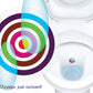 Color Changing Toilet Target Stickers Kids Pack with Applicator Smoothing Tool for Potty Training Boys. Fun and Effective Toilet Stickers to Teach