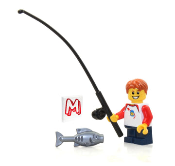 LEGO Outdoor Adventure Minifigure - Camper Boy Child (with Fishing Pole and Fish)
