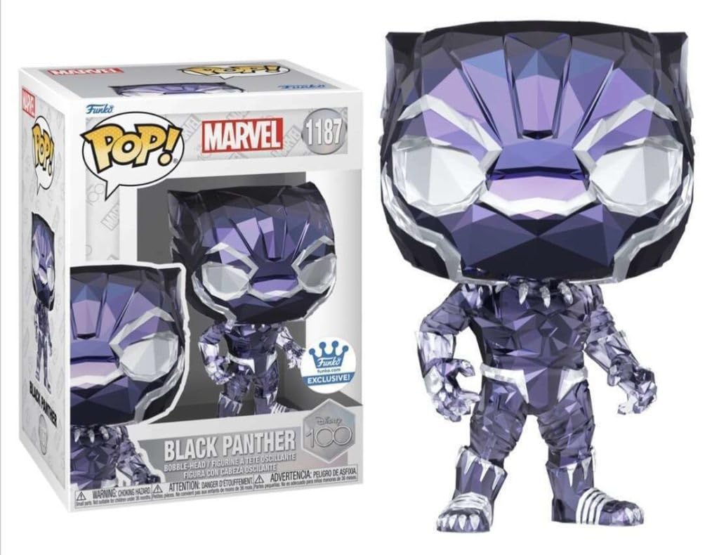 Funko Pop Black Panther Facet #1187 Exclusive Protector and Box Include, 3.75 inches