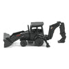 Diecast Masters Caterpillar Diecast Toy Replicas - Cat Micro 420E Backhoe Loader (Black Finish) with accessories in Tool Box | Model 85973BK