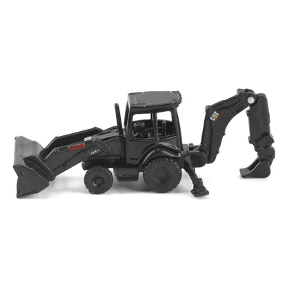 Diecast Masters Caterpillar Diecast Toy Replicas - Cat Micro 420E Backhoe Loader (Black Finish) with accessories in Tool Box | Model 85973BK