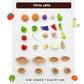 28Pcs Miniature Vegetable Figurines, Miniatures Kitchen Food, Fake Mini Vegetables, Resin Vegetables Model, Miniature Baskets Decor Set for Mini House