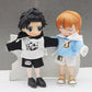 niannyyhouse 1/12 BJD OB11 Doll Clothes Hoodie Shorts Canvas Shoes Doll Dressup (Black)