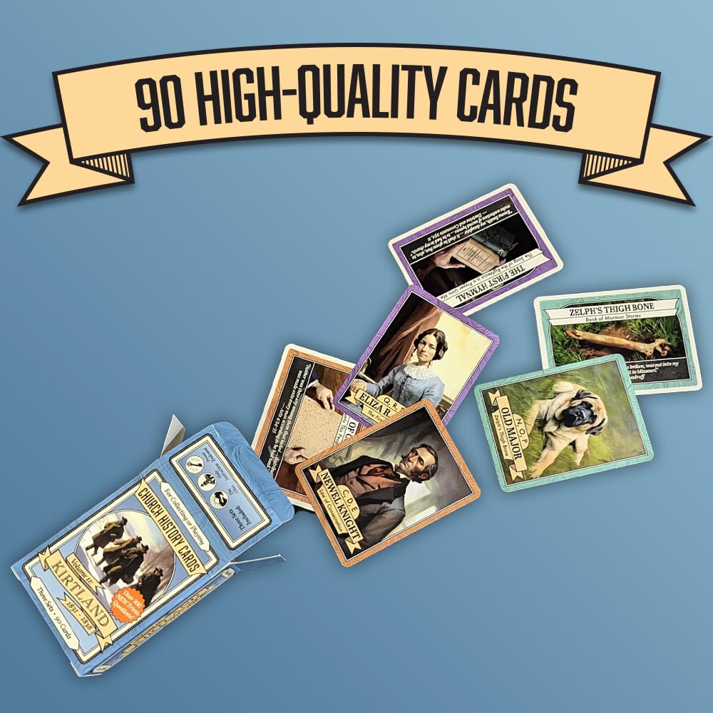 Church History Cards Latter-Day Saints Volume II: Kirtland | Standalone Game | 90 Cards | Over 300 New Trivia Questions | Cards for Collecting