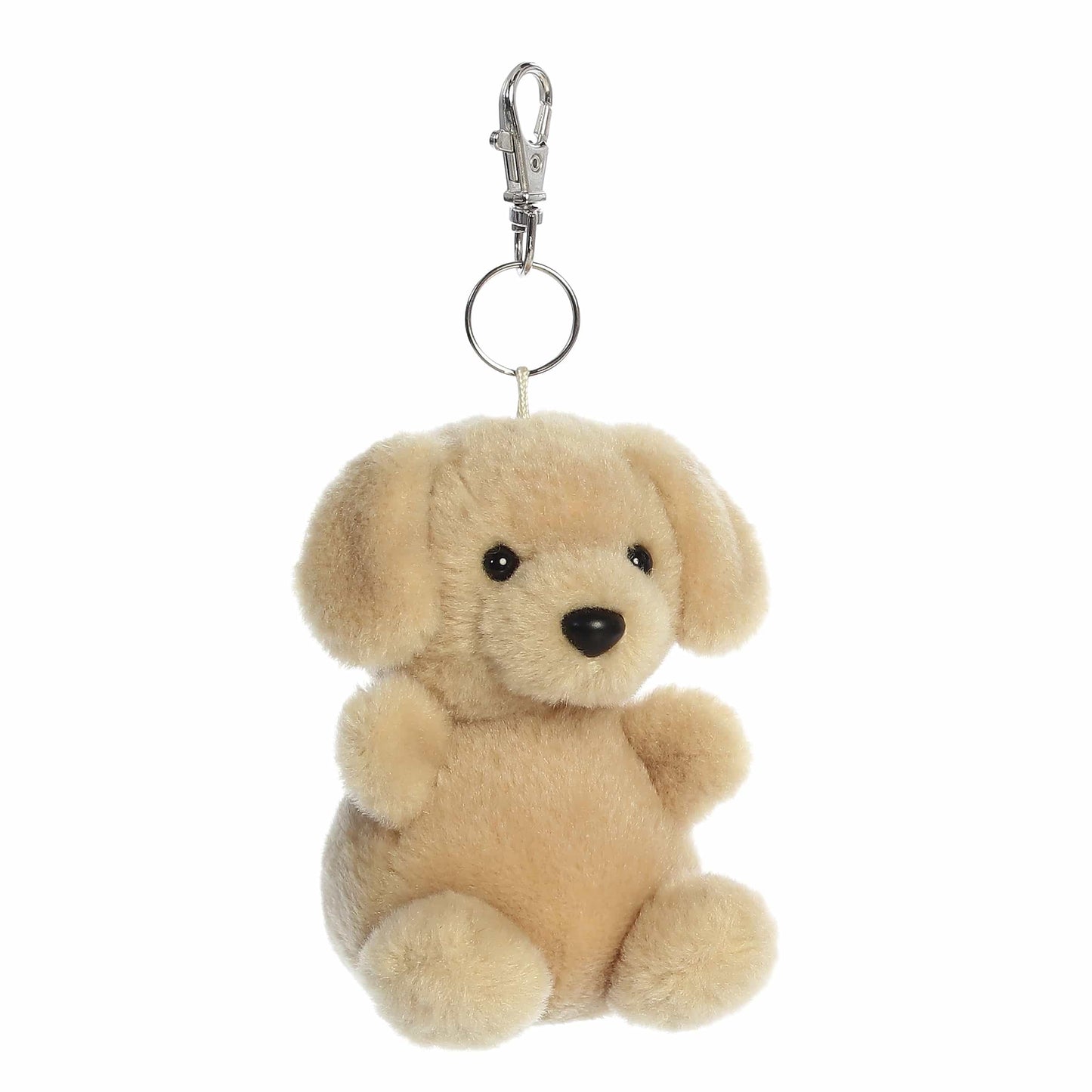 Aurora® Adorable Palm Pals™ Sunny Lab™ Clip-On- Fun Collectible Plush for Kids and Adult Collectors - Perfect for Backpacks and Birthday Gifts - Brown