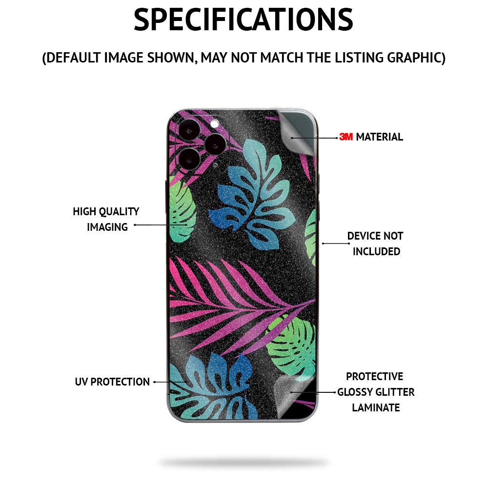 MightySkins Glossy Glitter Skin Compatible with Elgato Stream Deck XL - Blue Scales | Protective, Durable High-Gloss Glitter Finish | Easy to Apply
