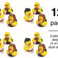Rockstar Rubber Ducks, Assorted Styles, 12 Pieces, Birthdays, Grand Events, Party Favors, Table Decorations, Treasure Chest Supplies (Rock Stars)
