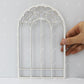 iLAND 1/12 Scale Accessories of Dollhouse Window, Wooden DIY Dollhouse Building Supplies, Complete Miniature Window Kit w/Wooden Frame & Grid Pattern
