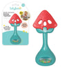 Lulyboo Watermelon Silicone Rattle Teether for Babies - BPA-Free, Food-Grade Textured Silicone Gums Soother with Gentle Rattle Ergonomic Design