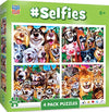 MasterPieces - Jigsaw Puzzle Set for Kids 6+ Years, 4-Pack of 100 Pieces, Educational and Fun Game, Silly Animals Collection, Gift Idea for Children